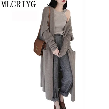 

Sweater For Women 2019 New Autumn Womens Cardigan Long Sleeve Plus Size Pockets Women Casual Knitted Jacket Tops casaco feminino