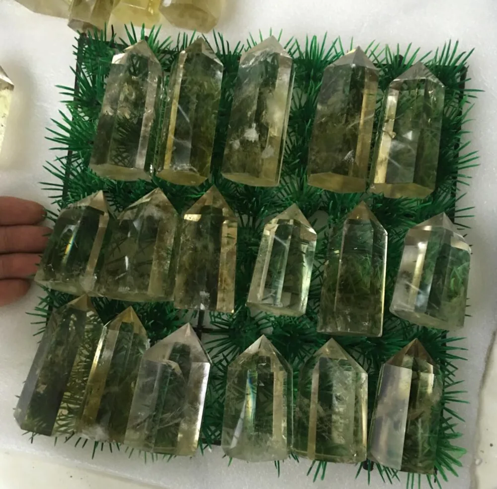 

AAA NATURAL CITRINE SMOKY QUARTZ CRYSTAL POINT Healing transparent clean