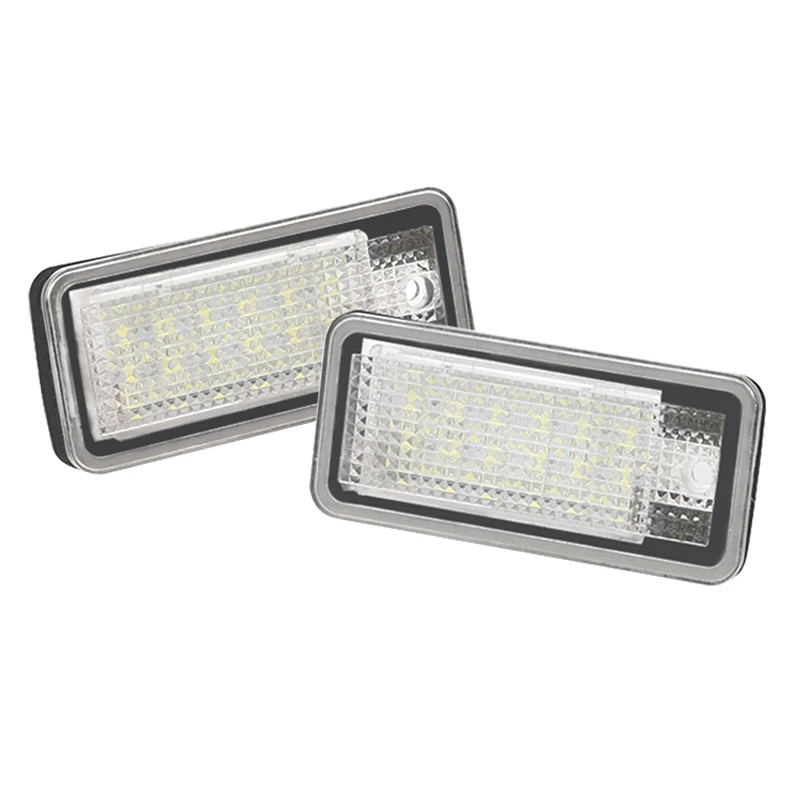 

2pcs Error Free LED license plate light For Audi 6000k White 12V 3W number plate lamp for Audi A3 A4 B6 B7 A6 A5 S5 Q7 A8 S8 RS4