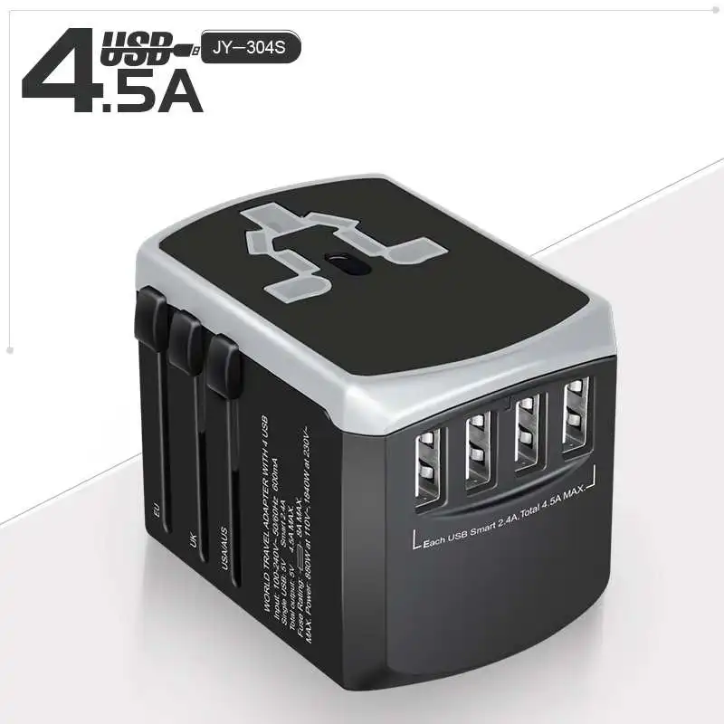 

Universal Travel Adapter Power Adapter Electric Plugs Sockets Adapter Converter USB Travel Socket Plug Power Charger Converter