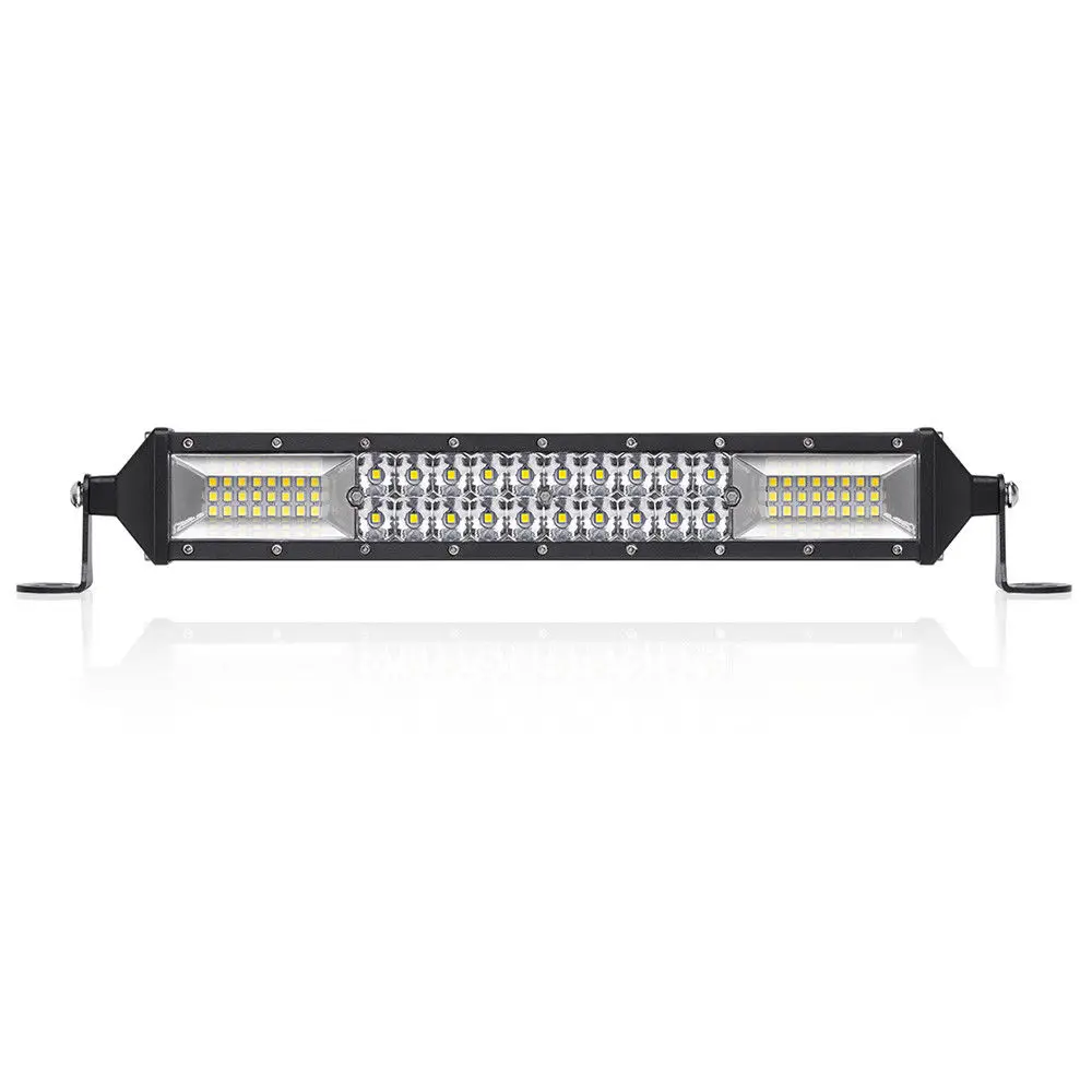LED Light Bar 10 Inch Double Row Flood Spot Combo Beam 8000LM Led