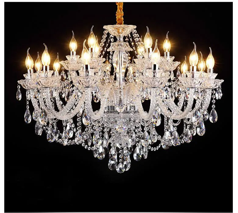 Kaufen Kostenloser Versand Klar Kristall kronleuchter Wohnzimmer lustre sala de jantar cristal Moderne Kronleuchter Beleuchtung Dekoration