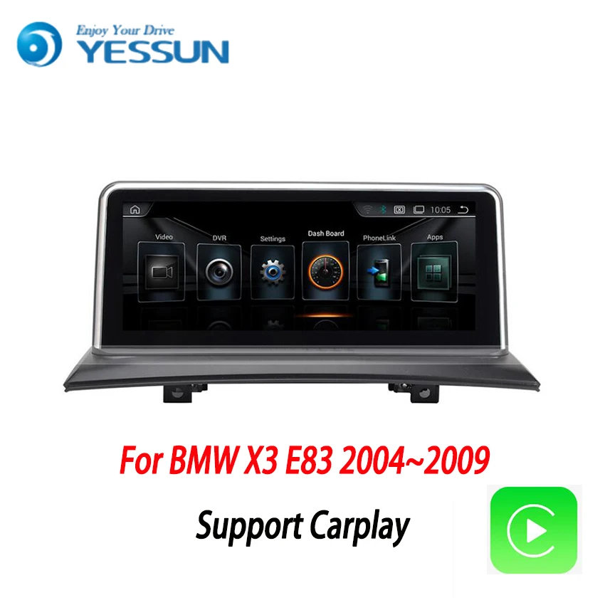 Top YESSUN Android Radio Car multimedia Player For BMW X3 E83 2004~2009 stereo radio multimedia GPS navigation with WIFI Bluetooth 3