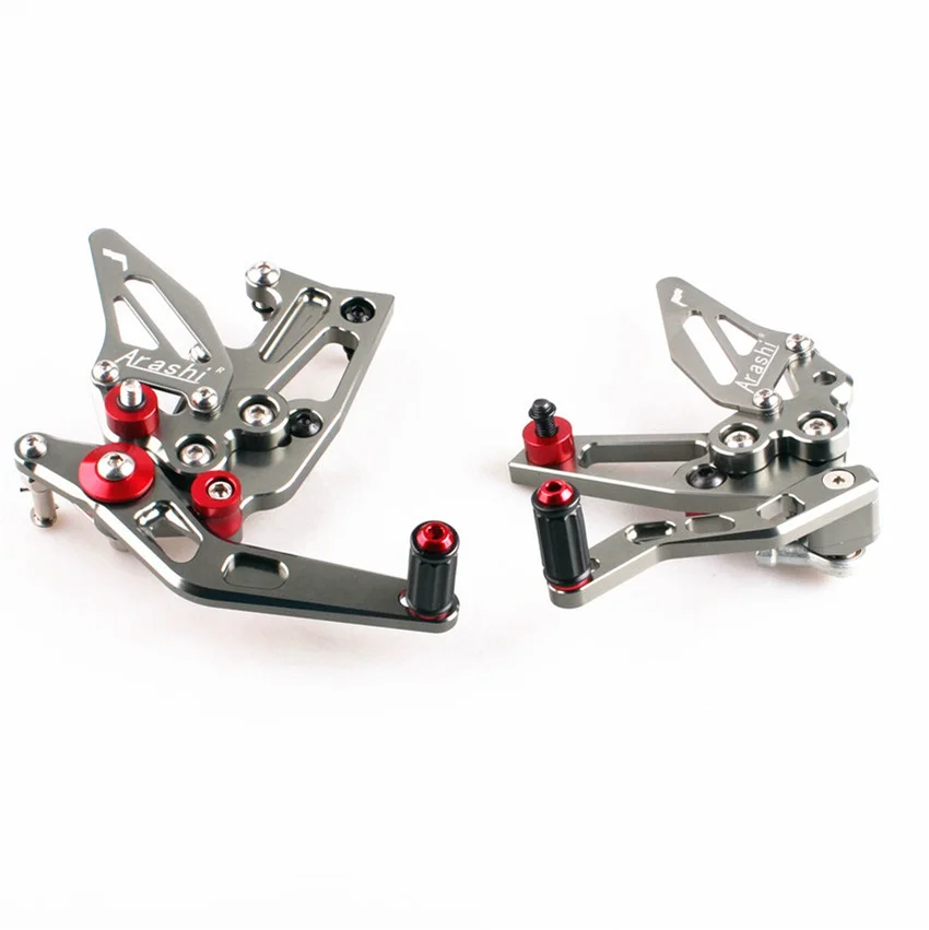 

Gray For Triumph Speed Triple 1050 2011 2012 2013 2014 Adjustable Rearset Foot Pegs Footrest Pedals