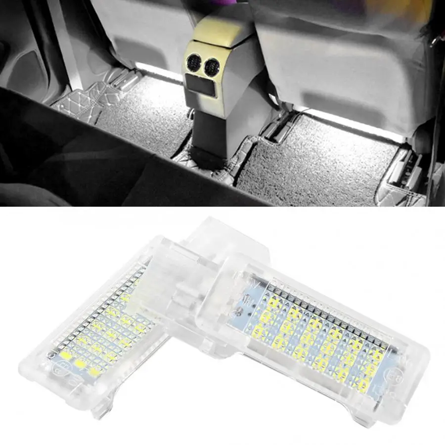 

2pcs Car Interior Under Door Courtesy Footwell Light LED Lamp Fits for Jetta/ Passat /CC/Golf /Tiguan car interior lighting