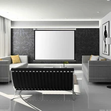 Full HD Electric Projection Screen 150 Inch With Remote Control 16:9 Motorized Wall Mount Projector Screens For 3D Cinema Office