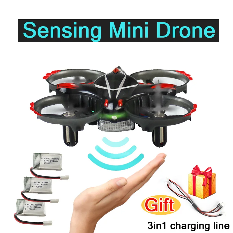 

RC Mini Drone with Infrared Gesture Control Headless Mode Micro Helicopter Drones without Camera Kids Quadcopter Toys