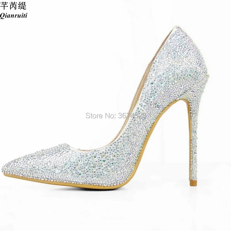 wedding heels diamonds