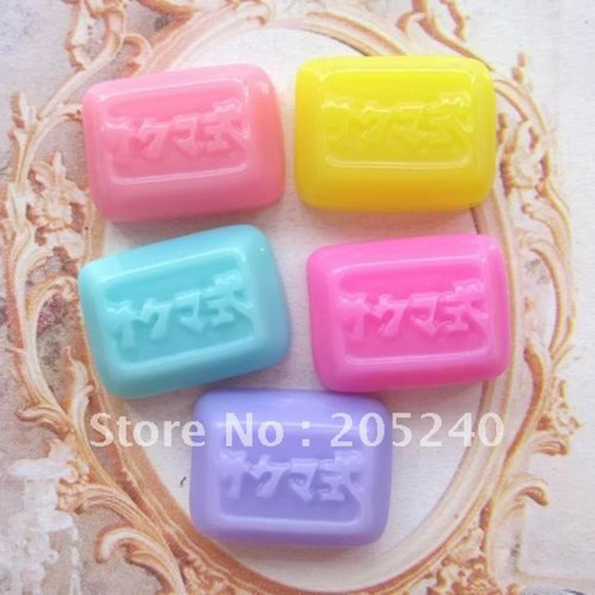 

20pcs Mixed 5colors Cute Resin Food For Diy Decoration