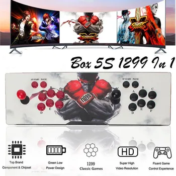 

1299 Classic Games in 1 Box 5s Arcade Console Retro Video Gamepad 2 Joystick Video Game HDMI VGA USB Home Arcade Machine
