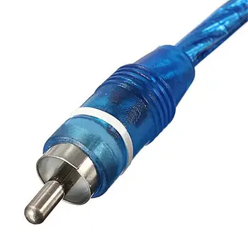 

1 RCA Male To 2 Female Splitter Stereo Audio Y Adapter Cable Wire Connector Blue