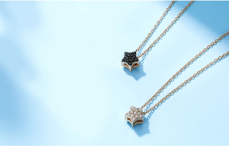 Herwish 5 стилей в 1 ожерелье с кулоном в виде звезды 925 пробы Серебряное модное ожерелье s для женщин ожерелье-воротник корейское ювелирное изделие