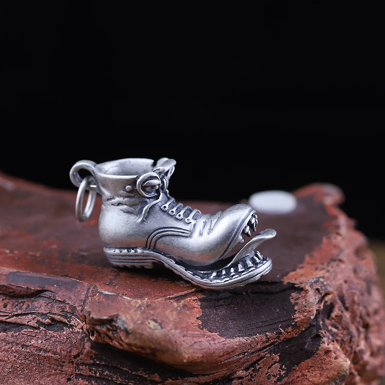 S925 чистого серебра украшения тайское серебро seiko мужские Воротник обувь кулон хип-хоп личности