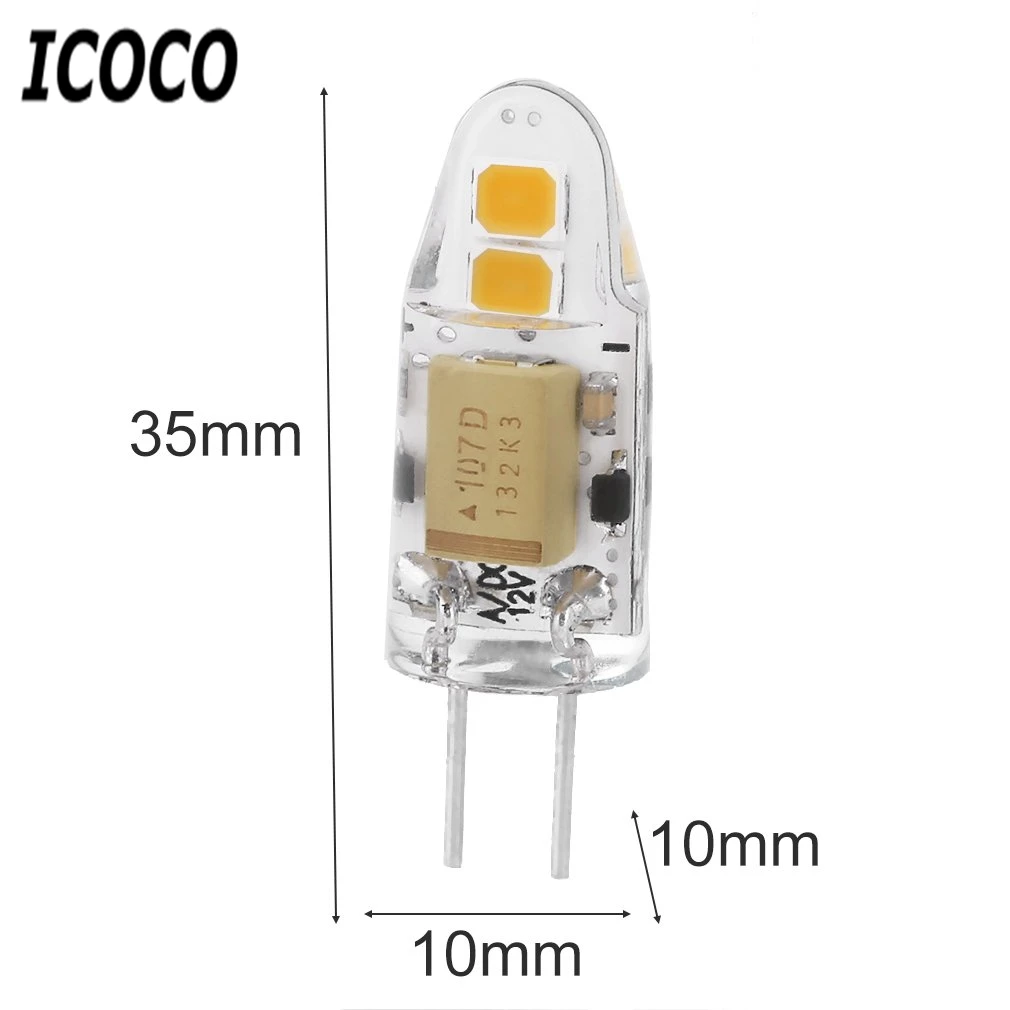 Icoco Новинка G4 мини ни один dimmable удара лампы 2 Вт/5 Вт/7 Вт AC/DC 12 В свет 360 Угол луча