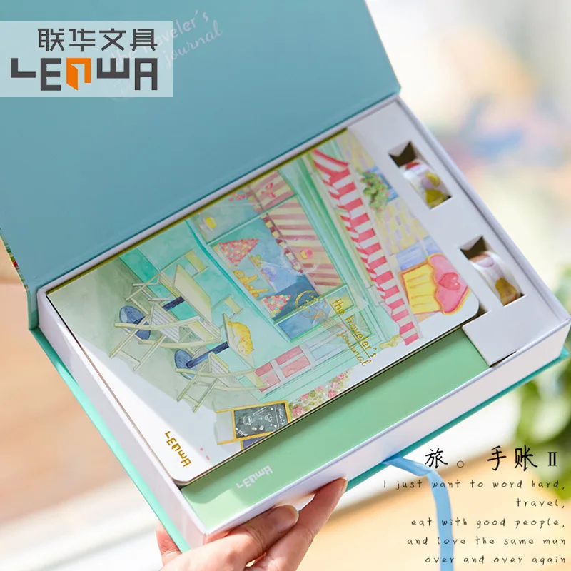 Корейский A5 блокнот Набор Kawaii милый планировщик Органайзер Dokibook Личный Дневник