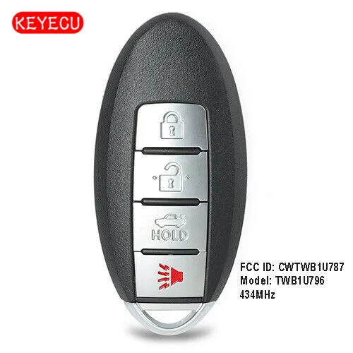 

Keyecu Replacement Smart Remote Key Fob 434MHz ID46 for Nissan Armada 2017-2018 - FCC: CWTWB1U787 MODEL NAME: TWB1U796
