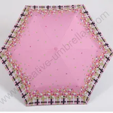 2 шт./партия) 4 цвета опционально три раза 210 T pongee 4 раза черное покрытие УФ-защита алюминиевые Падающие листья Девы зонтик