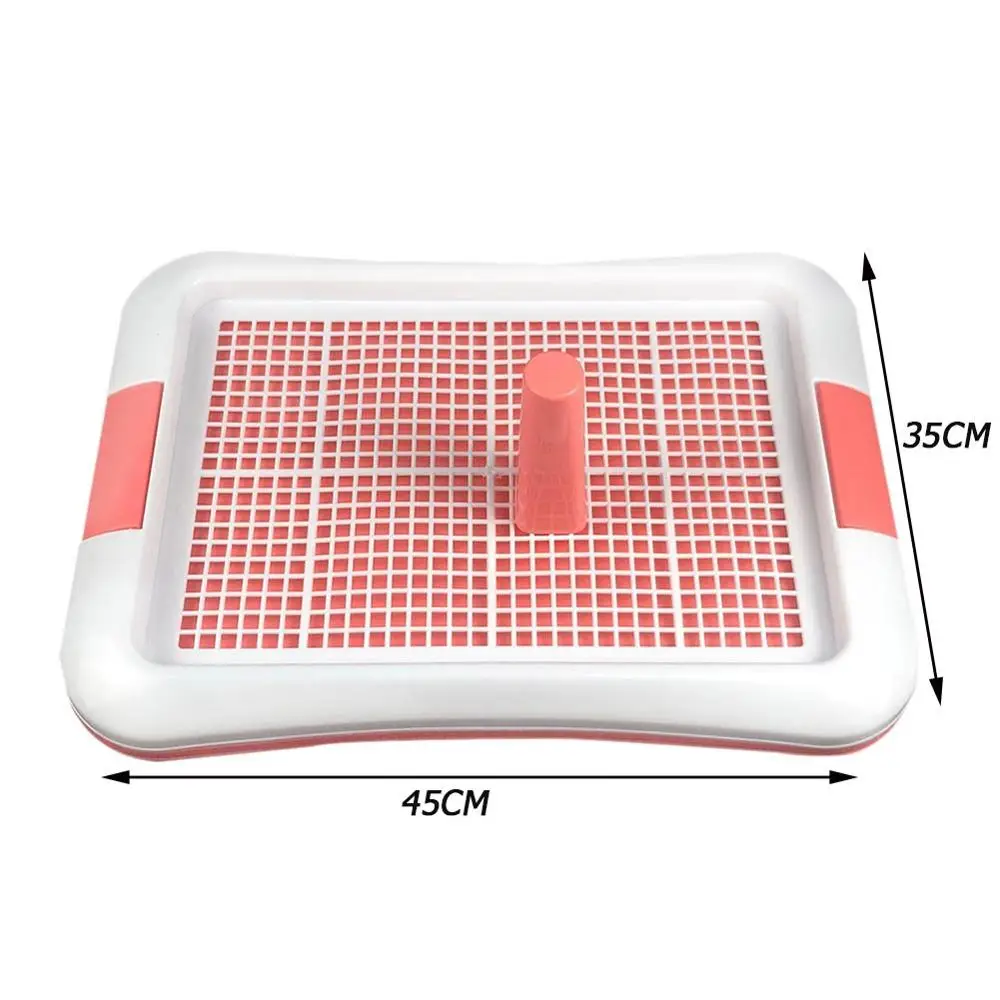 Туалет для домашнего животного собаки кошачий поднос для туалета горшок туалет для собака Кот Щенок коврик собачка моча тренировочный Туалет Сетчатое изделие для домашних собак - Цвет: 45x35cm