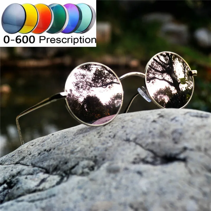 Diopter SPH 0-to-6,0 готовые очки для близорукости мужские и женские близорукие Модные мужские Оптические поляризованные солнцезащитные очки для вождения FML - Цвет линз: silver lens-250