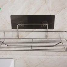 Нержавеющая сталь раковина присоска Органайзер полка ванная комната настенный мощный всасывающий губки корзина для хранения кухонное мыло держатель для полотенец