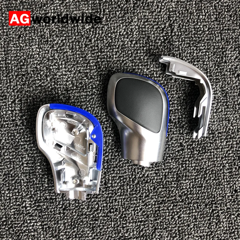 

Modification Chrome Matte Gear Shift Knob DSG Cover Cap Blue For Volkswagen VW Golf MK6 MK7 R GTI Passat B7 B8 CC R20 Jetta MK6