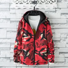 new men Bronzing Camouflage wear on both sides jacket casual assault coat men's spring and autumn coat lovers coat