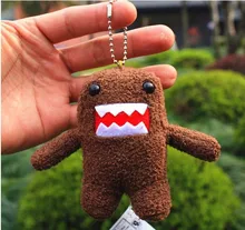 9cm Domo Kun Cartoon TV Chracter Stuffed Plush Toy Keychain