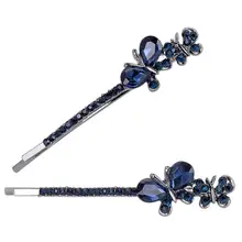 1 Пара Ретро Винтаж Для Женщин Девочек Кристалл Стразы заколка для волос заколка аксессуары-зажимы для волос ювелирные изделия