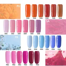 

6pcs 5ml Nail UV Gel Polish Soak Off Nail Art Topcoat Base Coat Gel Varnish Suits Nail Gel Nail Art Tool #S
