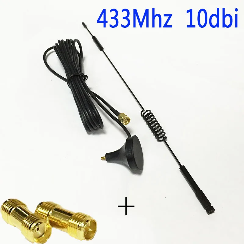 imágenes para 433 Mhz módulo inalámbrico lechón antena 10dbi de ganancia de la antena 3 M cable SMA macho + RF adaptador SMA SMA hembra a RPSMA mujer imágenes para 433 Mhz módulo inalámbrico lechón antena 10dbi de ganancia de la antena 3 M cable SMA macho + RF adaptador SMA SMA hembra a RPSMA mujer