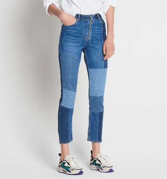 2018 Runway дизайнерская женская обувь на застежке-молнии Mom Jeans Высокая талия джинсы