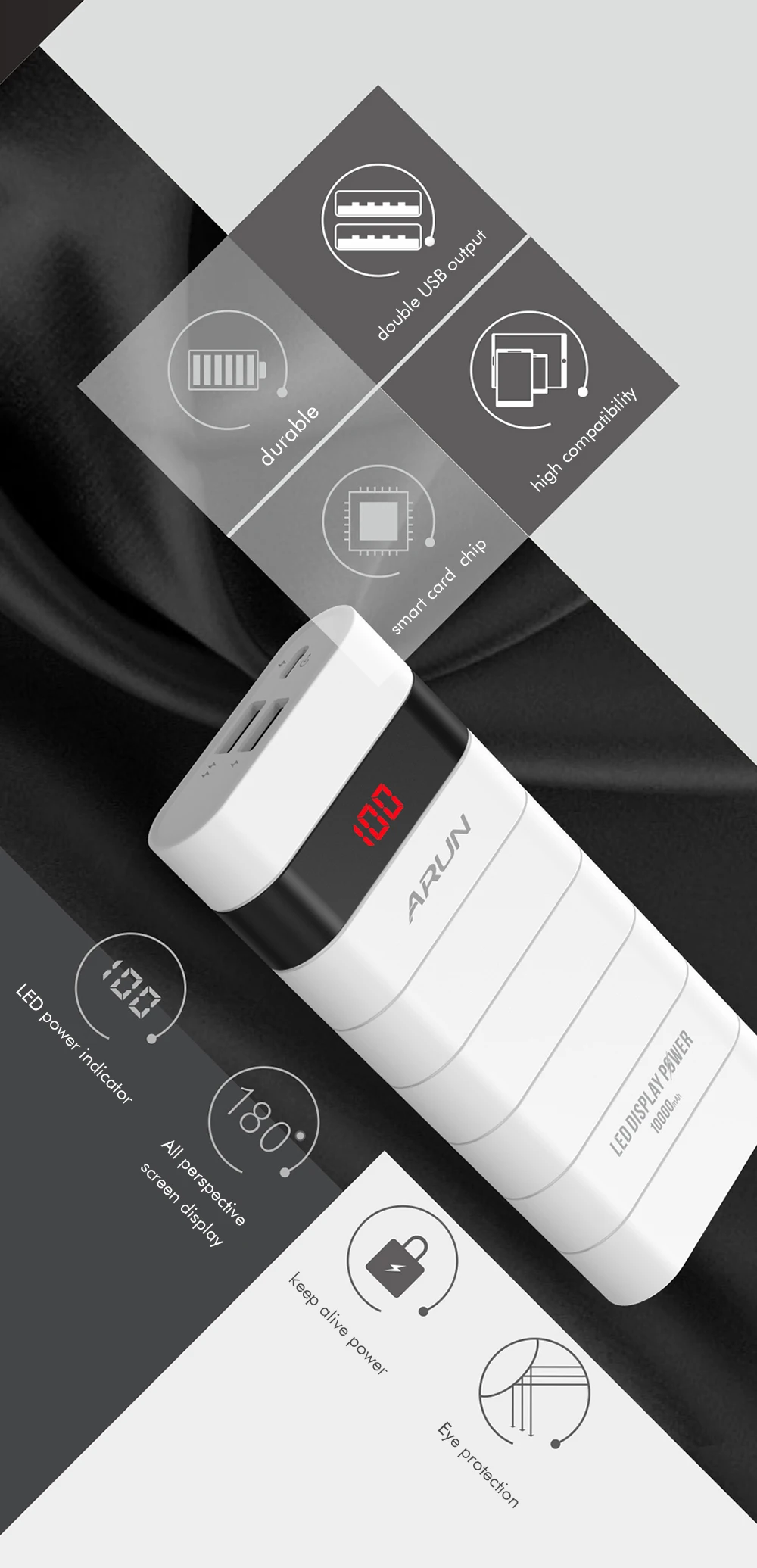 ARUN LED Dispaly External Battery Power Bank (2)