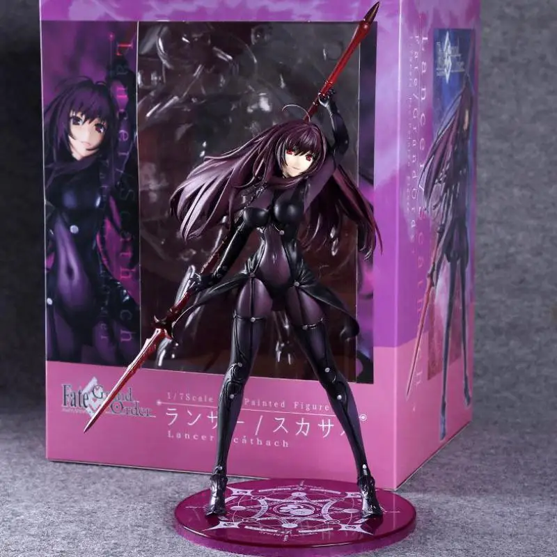 27cm Fate Zero Fate Grand Order Lancer Scathach Scale Pre Painted Japanese Anime Figures Action Toy Figures Pvc Model Collection Fate Zero Figure Pvcpvc Model Aliexpress