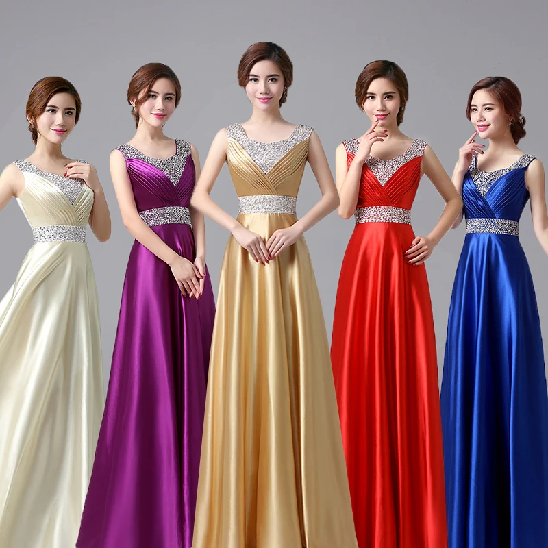 royal blue and gold bridesmaid dresses