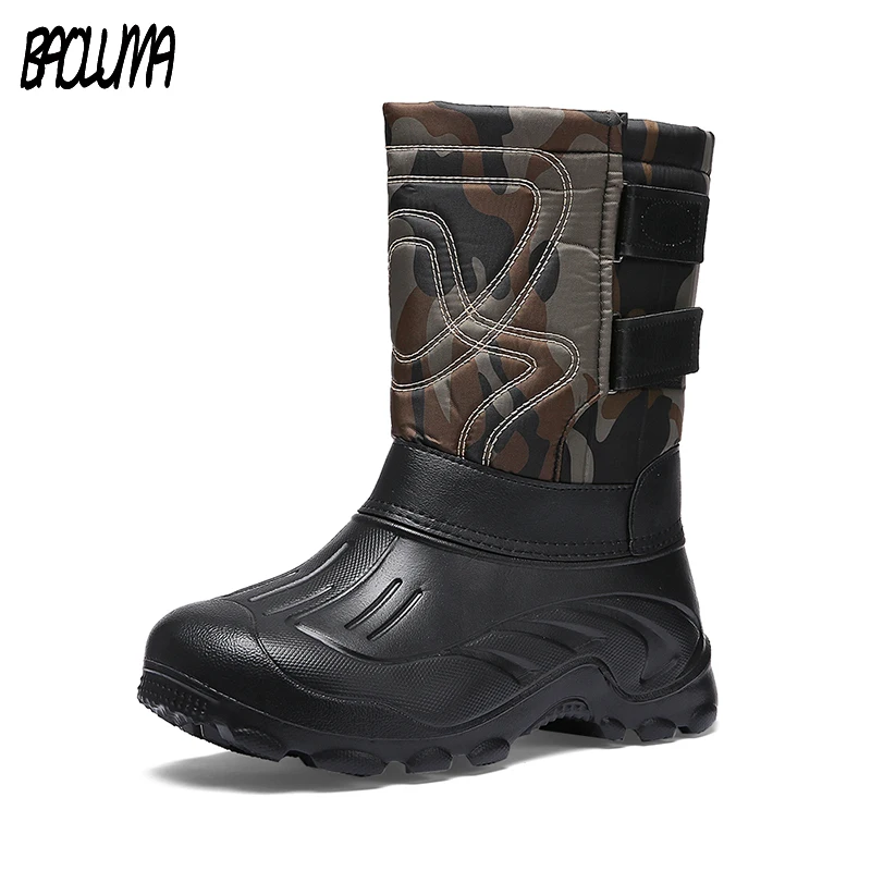 

Super Warm Men Designer Winter Boots Male Winter Boots Men Warm Waterproof Boots Shoes Working Ankle Snow Boots Plus Size 40~46