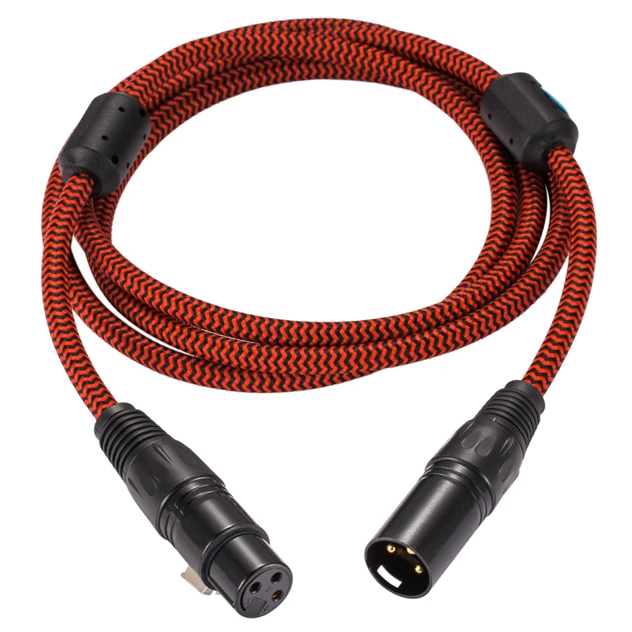 Hifi XLR Extension Cable Amplifier Speaker Microphone XLR 3 Pin Male to XLR Female Balanced Cable S