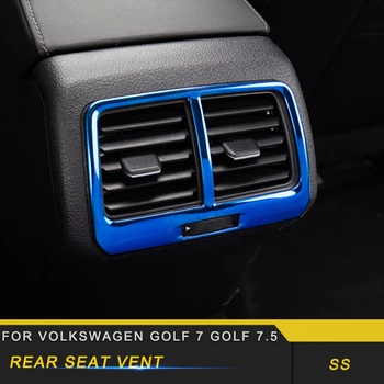 

For Volkswagen Golf 7 Golf 7.5 Car Styling Rear Seat A/C Vent Outlet Panel Cover Trim Frame Sticker Interior Accessorie