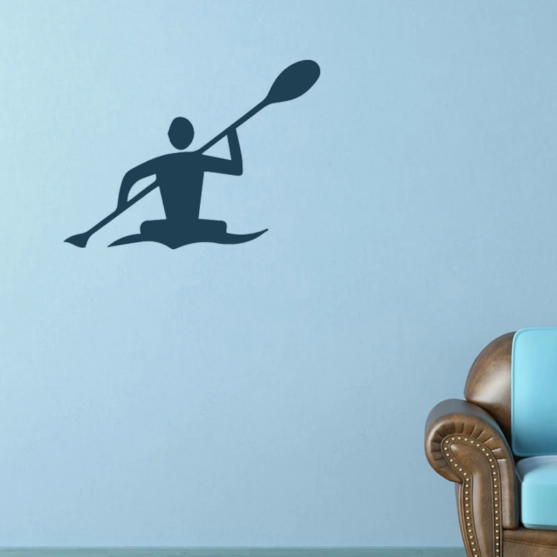 Olympic Kayak Paddle Lake Funny Vinyl Wall Stickers Art Decor Living