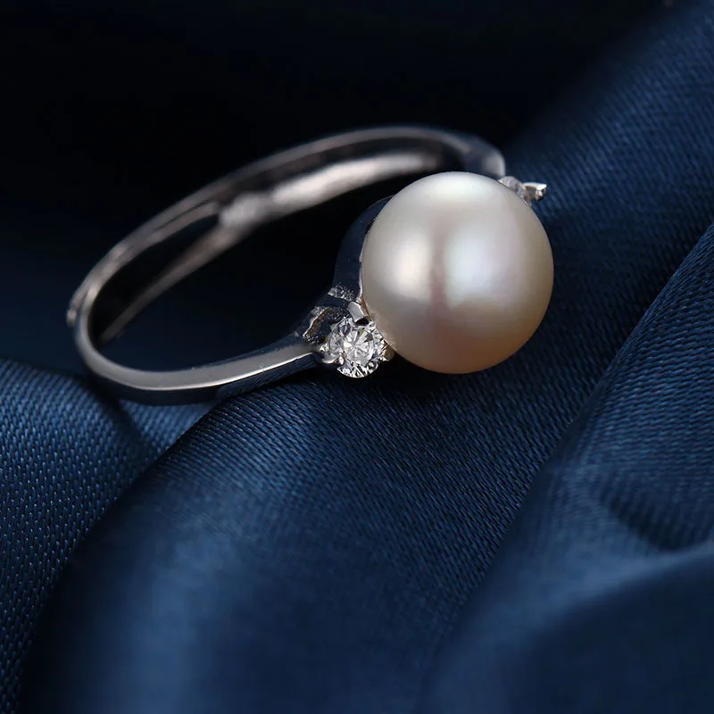 HENGSHENG Мода изделия класса люкс красивые жемчужное кольцо с пресноводным жемчугом кольцо для bijoux Женские винтажные CC Ювелирные изделия подарок