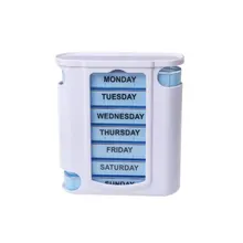 Hotportable 28 сетки контейнер органайзер для лекарств на неделю хранение таблеток 7 дней планшет сортировочная Коробка Чехол