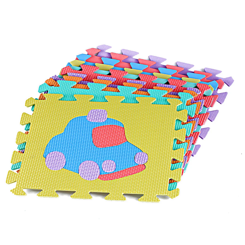 10PCS Baby Play Puzzle Carpet Rug Puzzle Mat EVA Foam Waterproof