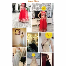 Gold Sequin Dress Sleeveless Rhinestone Evening Gowns Dark Red Prom Dress Long Elegant Party Dresses Beading Formal Gown GT52
