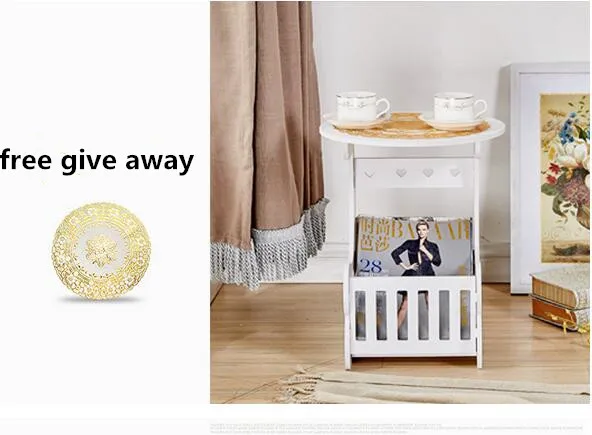 Smartlife DIY Coffe Table with Magzine Rack Living Room Table with A Gold Table Cloth Free Give Away