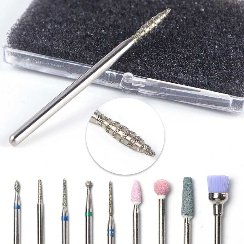 

Milling Cutter Diamond Nail Drill Bits For Electric Machine Manicure Remove UV Gel Poish Pedicure Tools Accessories Set LA968-1