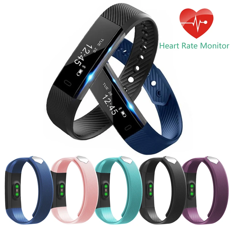 ID115 HR Wristband Heart Rate Monitor Smart Bracelet Band FitnessTracker Waterproof Bluetooth for Android IOS VS Fitbits | Электроника