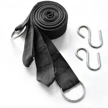Незаменимый может держать 200 кг Открытый Кемпинг гамак для путешествий подвесной ремень гамак ремень веревка с металлической пряжкой нагрузки веревка