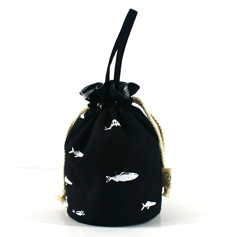 HJKL холщовый мешок на завязках с героями мультфильмов кучка кармана тянет на веревку мешок Мобильный телефон сумка для хранения ретикулы - Цвет: B