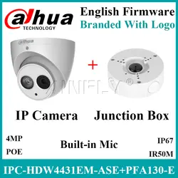 Dahua IPC-HDW4431EM-ASE 4 МП IR50m Eyeball сетевая камера Встроенный микрофон обновление IPC-HDW4431EM-AS IPC-HDW5231R-ZE с PFA130-E