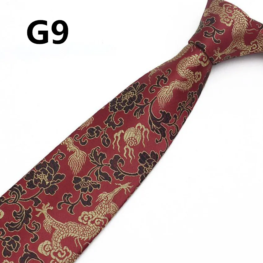 Для мужчин шеи галстук Цветочные Свадебные Бизнес Галстуки мужской костюм аксессуары цветочным узором галстук высокого Качественный хлопок галстук FR18686 - Цвет: G9