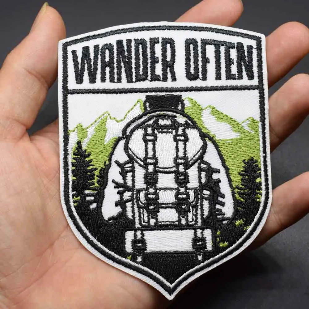 Wander Открытый Утюг на вышитые одежды патчи для одежды наклейки одежды оптом - Цвет: Wonder Often(beibao